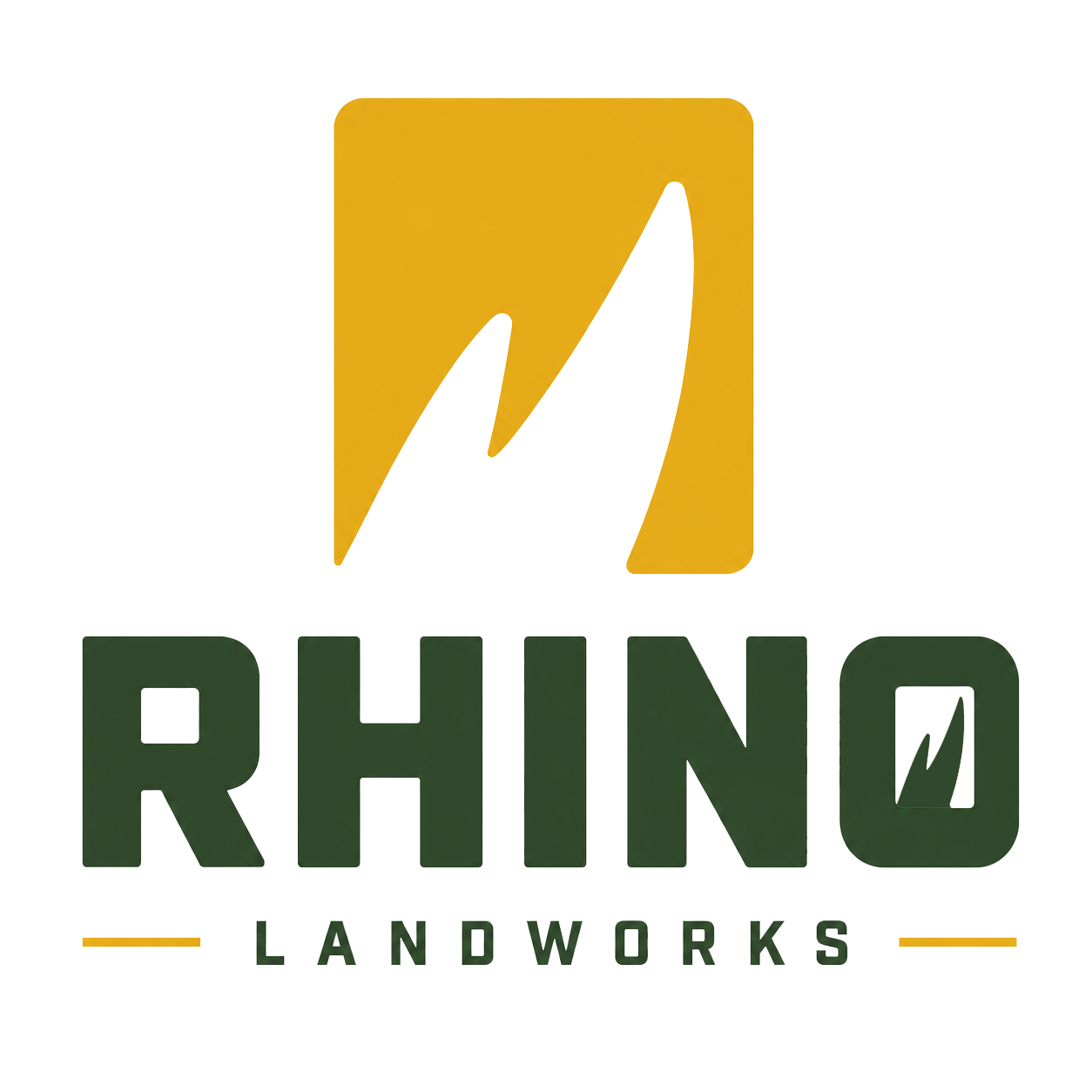 Rhino Landwork stacked logo